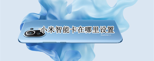 小米智能卡在哪里设置 小米智能卡在哪里设置 新闻