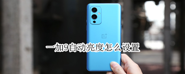 一加9自动亮度怎么设置 一加9自动调节亮度