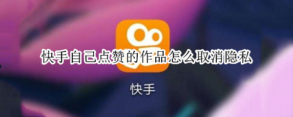 快手自己点赞的作品怎么取消隐私 快手自己点赞的作品怎么取消隐私保护