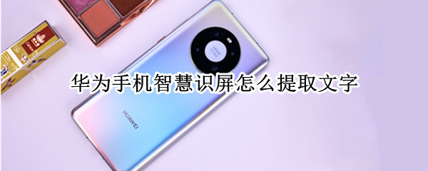 华为手机智慧识屏怎么提取文字（华为手机智慧识屏怎么提取文字信息）