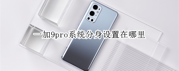 一加9pro系统分身设置在哪里（一加9系统分身有什么用）
