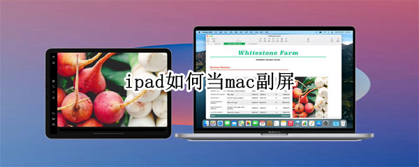 ipad如何当mac副屏（ipad如何当mac副屏high sierra）