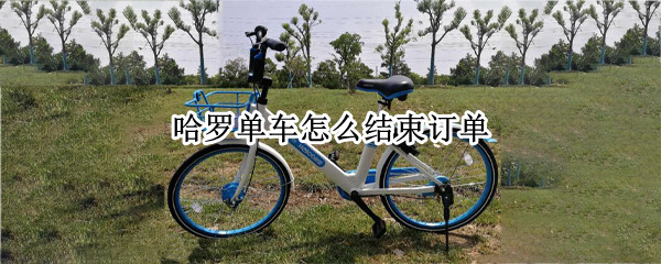 哈罗单车怎么结束订单（哈罗单车怎么结束订单?）