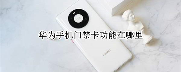 华为手机门禁卡功能在哪里（vivo手机门禁卡功能在哪里）