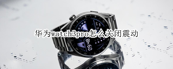 华为watch3pro怎么关闭震动（华为watch3没有震动）