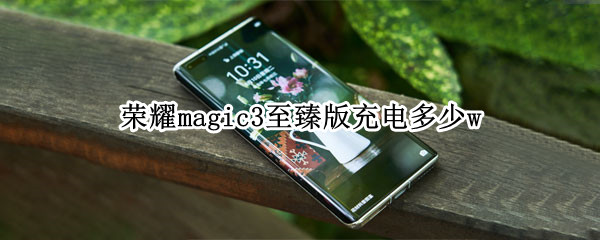 荣耀magic3至臻版充电多少w 荣耀magic3至臻版充电器参数