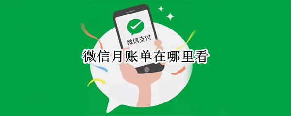 微信月账单在哪里看 微信月账单在哪里看苹果
