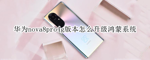 华为nova8pro4g版本怎么升级鸿蒙系统（nova8pro4g版能不能升级鸿蒙）