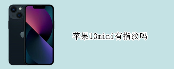 苹果13mini有指纹吗（苹果13mini怎么设置指纹解锁）