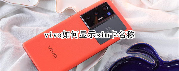 vivo如何显示sim卡名称 vivo手机怎么显示卡名称