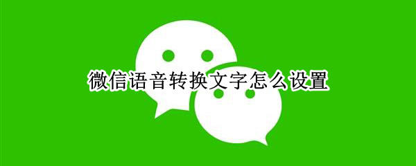 微信语音转换文字怎么设置 微信语音转换文字怎么设置成普通话