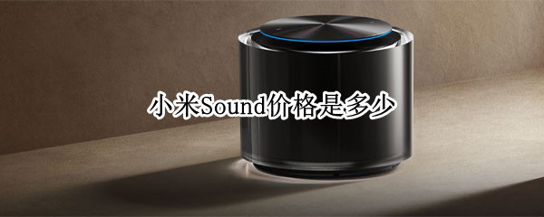 小米Sound价格是多少（小米sound音响参数）