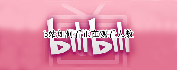 b站如何看正在观看人数（b站如何看正在观看人数ipad）