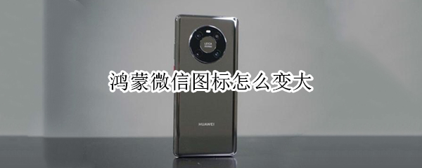 鸿蒙微信图标怎么变大（鸿蒙微信图标怎么变大了）
