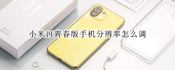 小米11青春版手机分辨率怎么调（小米11青春版手机分辨率怎么调节）