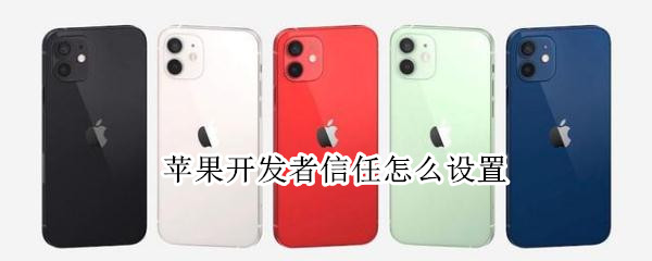 苹果开发者信任怎么设置（苹果开发者信任怎么设置无法验证）