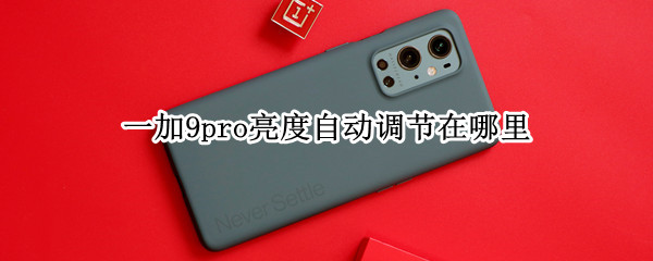 一加9pro亮度自动调节在哪里（一加9pro屏幕亮度自动调节）