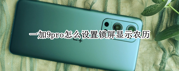 一加9pro怎么设置锁屏显示农历（一加手机屏幕怎么显示农历）