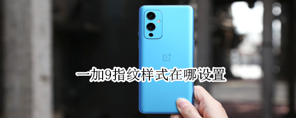 一加9指纹样式在哪设置（一加9指纹样式在哪设置图片）