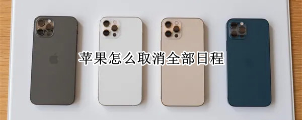 苹果怎么取消全部日程（苹果怎么取消全部日程提醒功能）