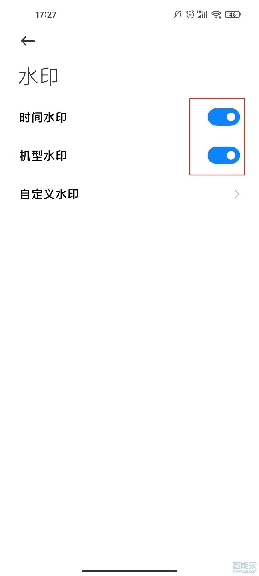 小米手机拍照怎么显示时间和地点