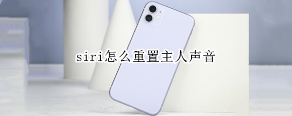 siri怎么重置主人声音（怎么设置siri只认自己的声音）