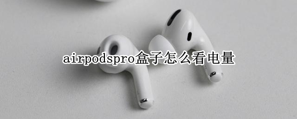 airpodspro盒子怎么看电量 airpodspro盒子怎么看电量ipad