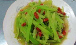 枸杞莴苣的做法 枸杞莴苣的做法视频