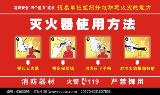 灭火器的使用方法（灭火器的使用方法口诀）