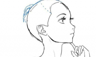 动漫侧脸画法（动漫侧脸画法图片）
