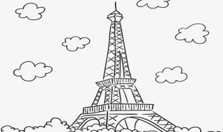 埃菲尔铁塔怎么画，非常简单 埃菲尔铁塔最简单的画法