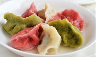 五彩缤纷五鲜饺子 过年五彩饺子