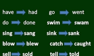 动词过去式的变化规则（行为动词过去式的变化规则）