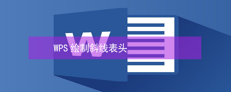 WPS绘制斜线表头（wps绘制斜线表头怎么打字）