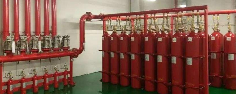 气体灭火系统组成 高压二氧化碳气体灭火系统组成