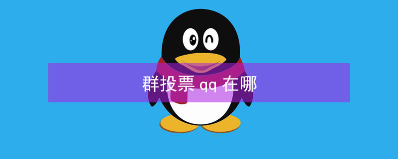 群投票qq在哪 群投票qq在哪里