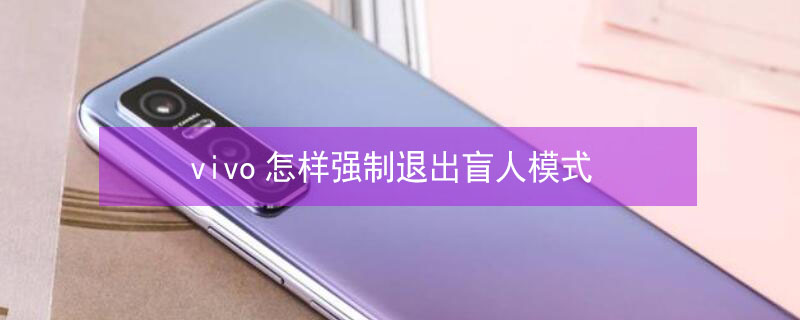 vivo怎样强制退出盲人模式 vivo怎样强制退出盲人模式解锁
