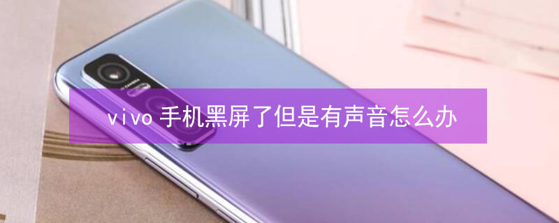 vivo手机黑屏了但是有声音怎么办 vivo手机黑屏无法唤醒