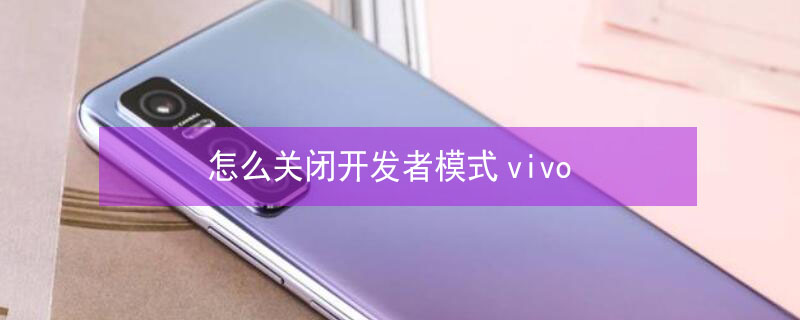 怎么关闭开发者模式vivo（怎么关闭开发者模式vivoiQOO）
