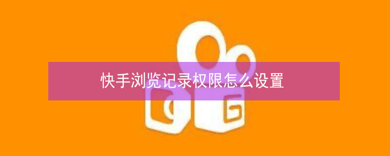 快手浏览记录权限怎么设置 快手浏览记录权限怎么设置苹果