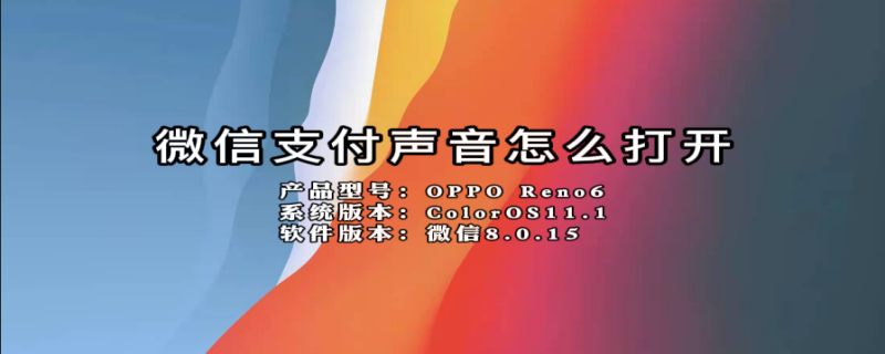 微信支付声音怎么打开（微信支付声音怎么打开啊）