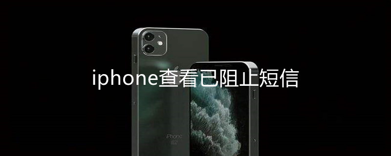 iPhone查看已阻止短信（苹果查看阻止的短信内容）