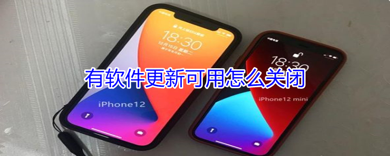 有软件更新可用怎么关闭（有软件更新可用怎么关闭提示）