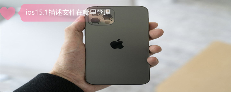 ios15.1描述文件在哪里管理 ios15.5.1描述文件