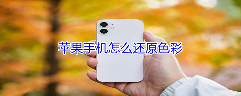 iPhone手机怎么还原色彩（苹果手机怎么调回原来的色彩）