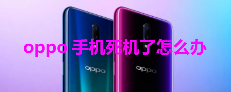 oppo手机死机了怎么办（oppo手机死机开不了机的处理方法）