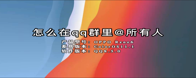 怎么在qq群里@所有人（怎么在QQ群里@所有人）