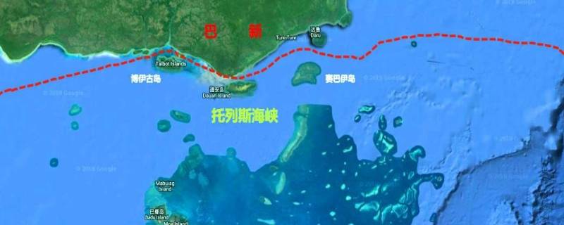托雷斯海峡在世界地图上的位置（托雷斯海峡在哪个海域）