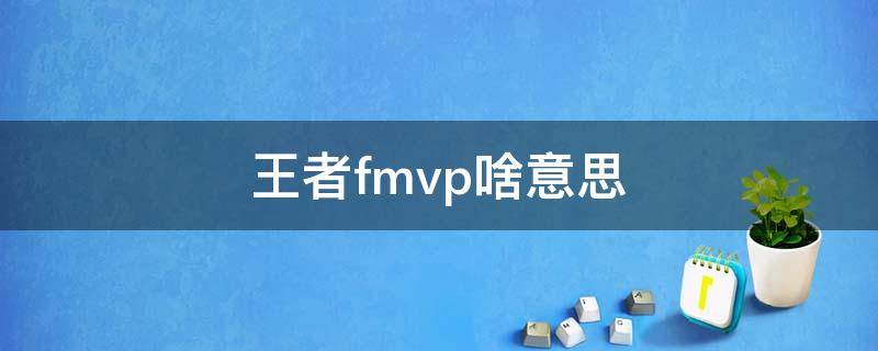 王者fmvp啥意思 王者中的fmvp