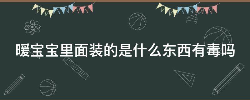 暖宝宝里面装的是什么东西有毒吗（暖宝宝里的成分有毒吗）